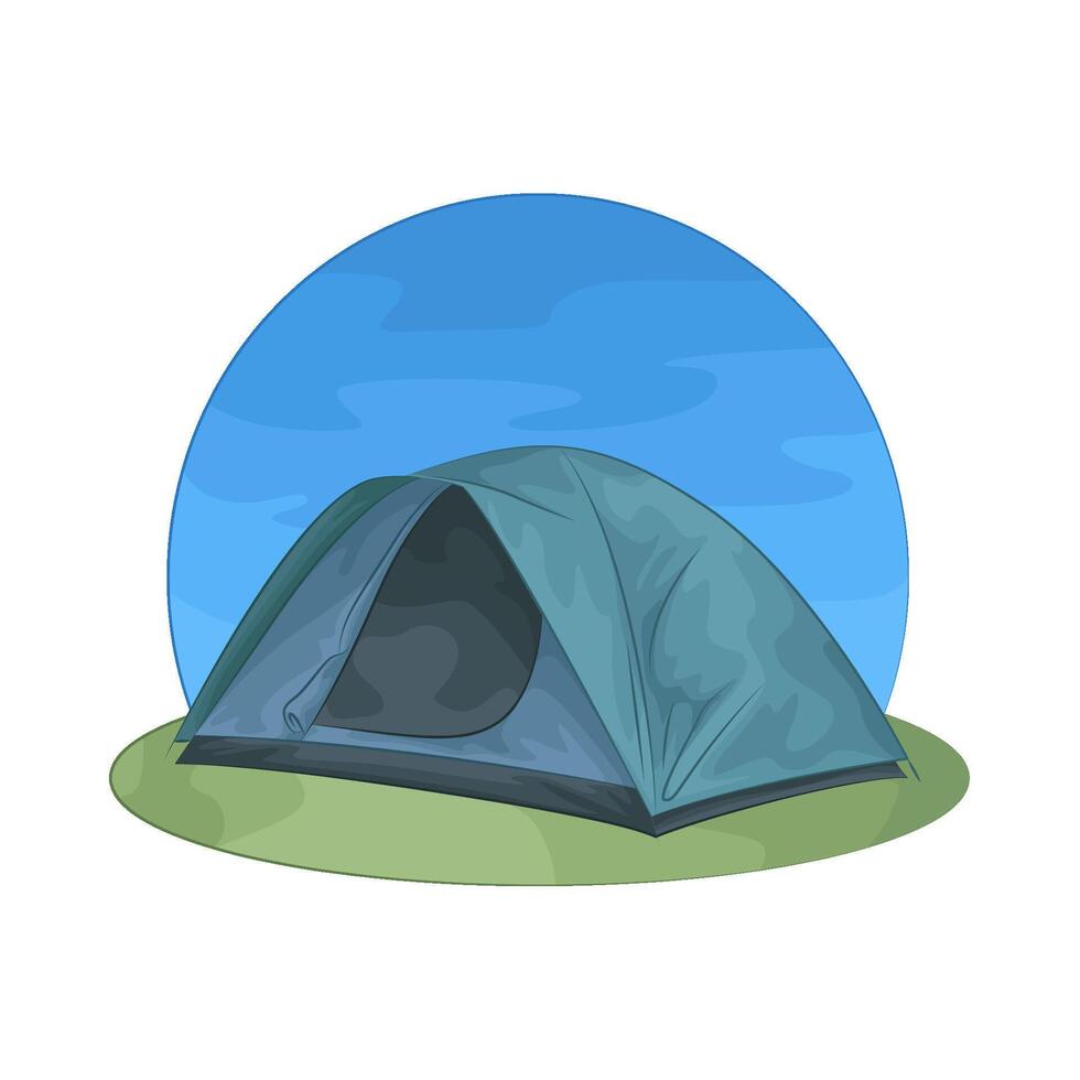Illustration of camping tent vector