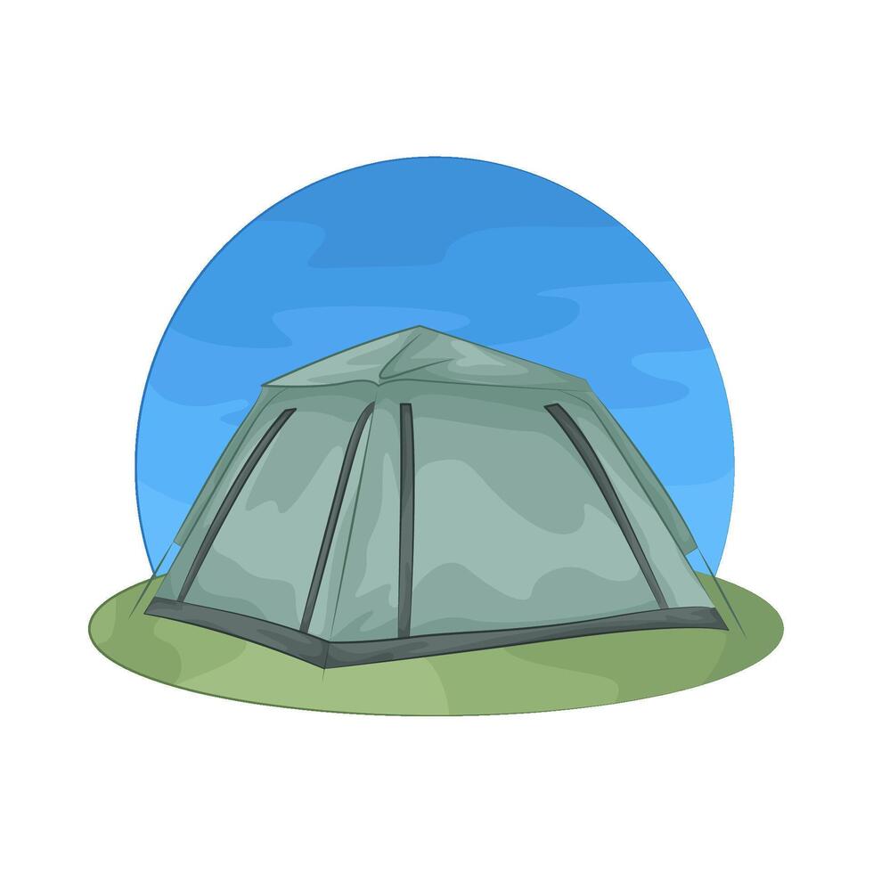 Illustration of camping tent vector
