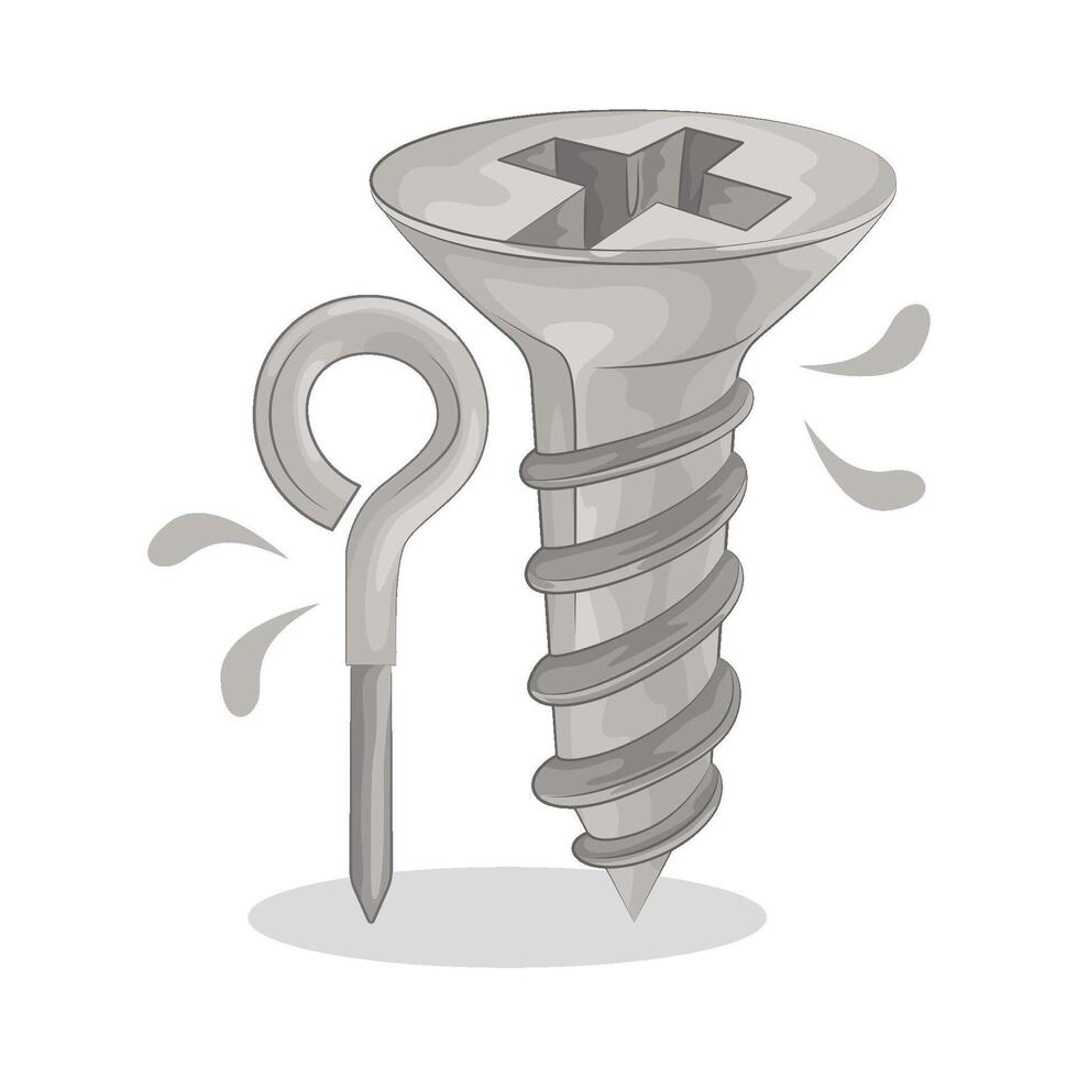 Illustration of screw vector