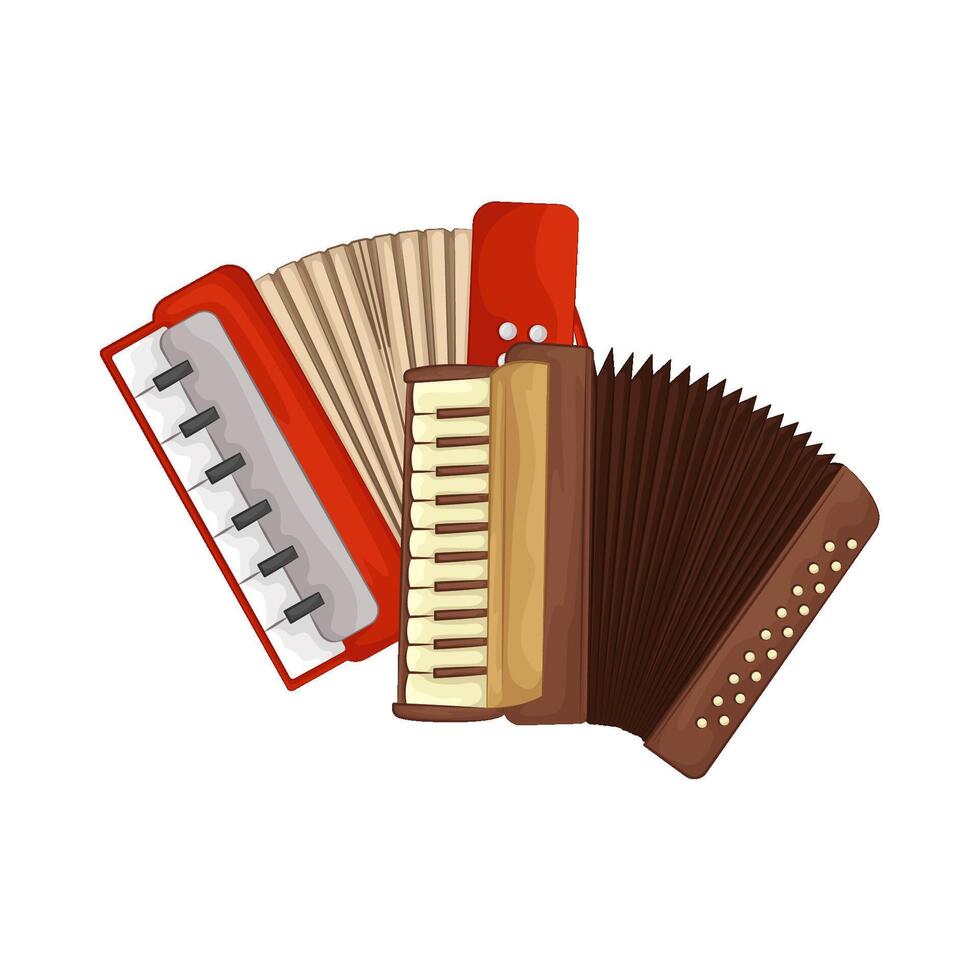 Illustration of accordion vector