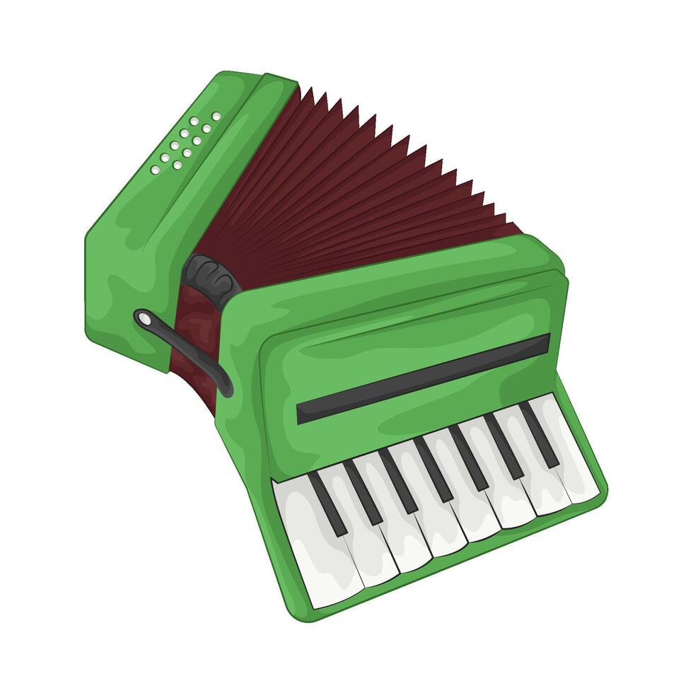 Illustration of accordion vector