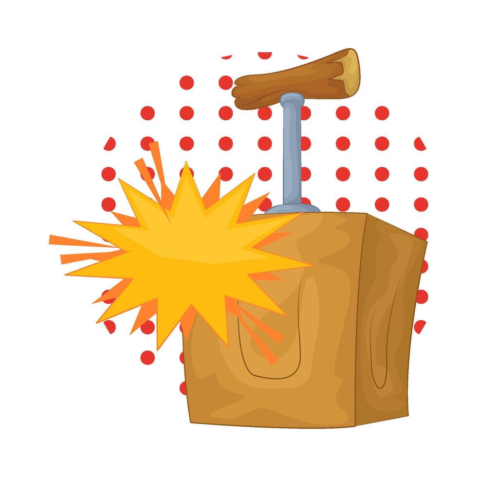 Illustration of bomb detonator box vector
