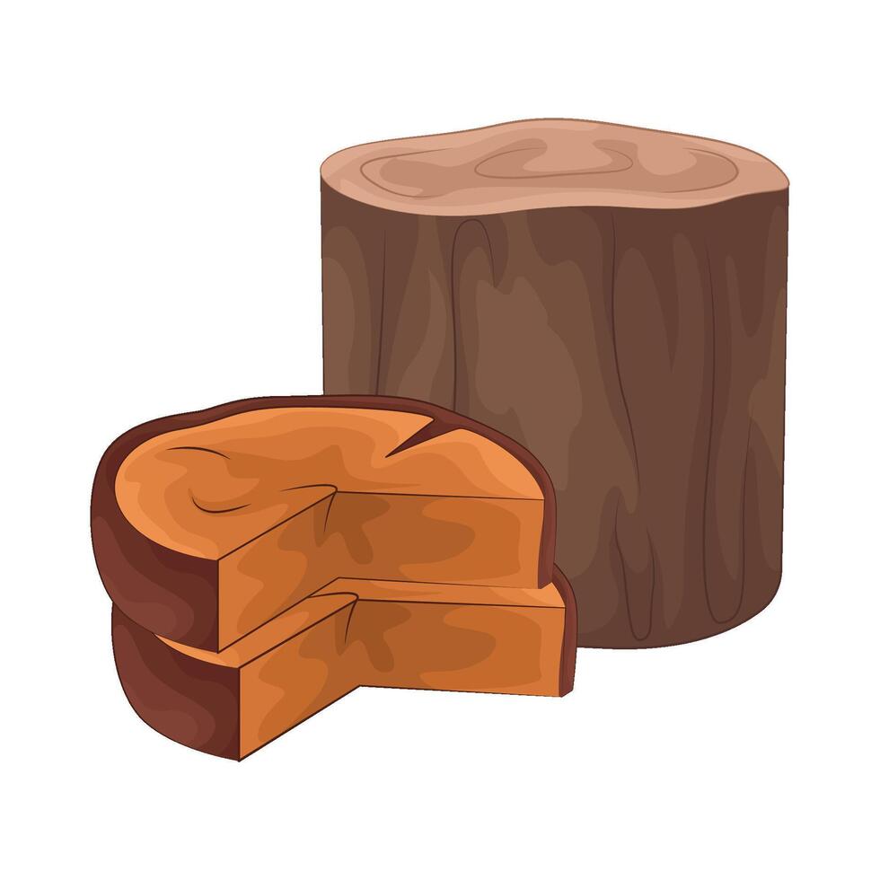 Illustration of wood vector