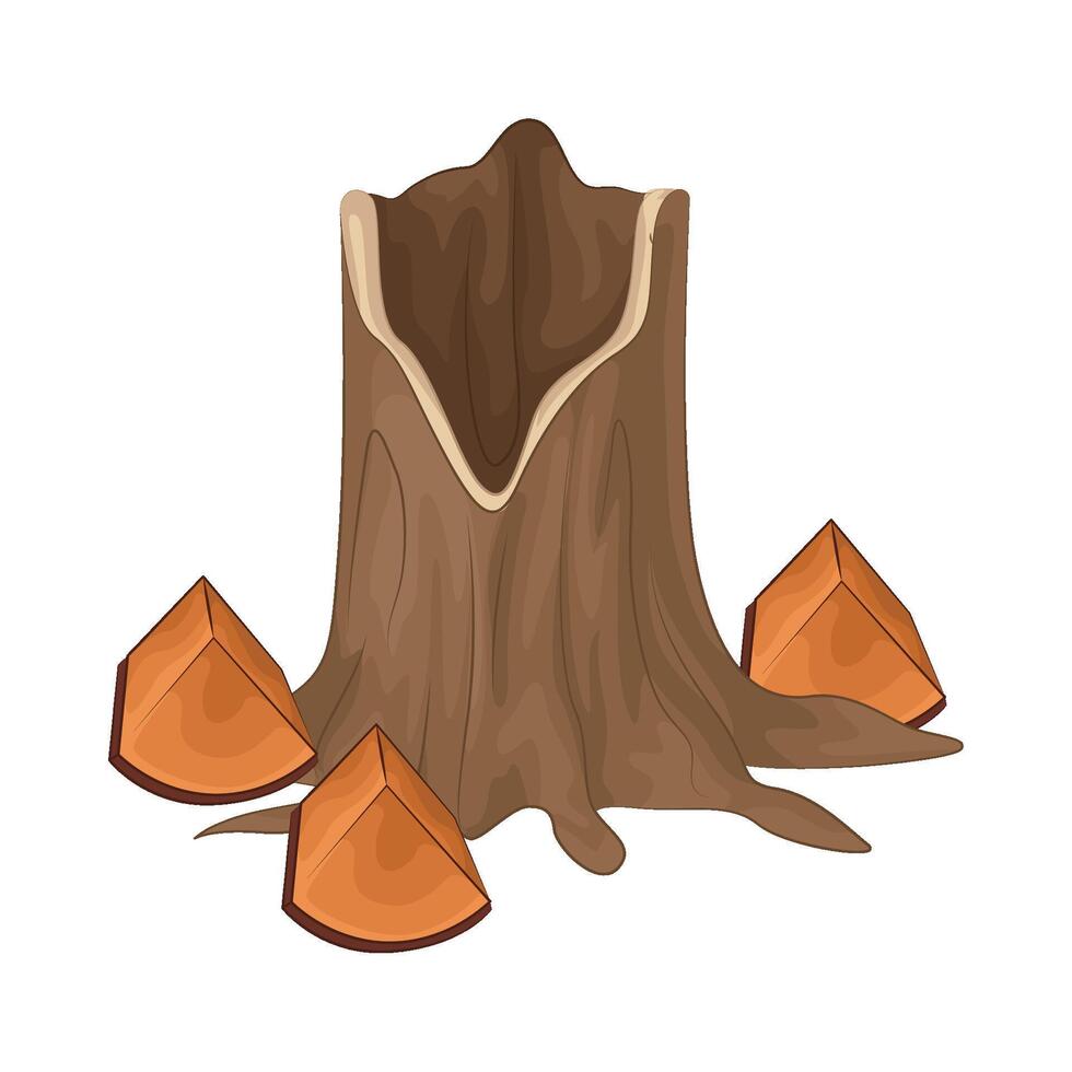Illustration of wood vector