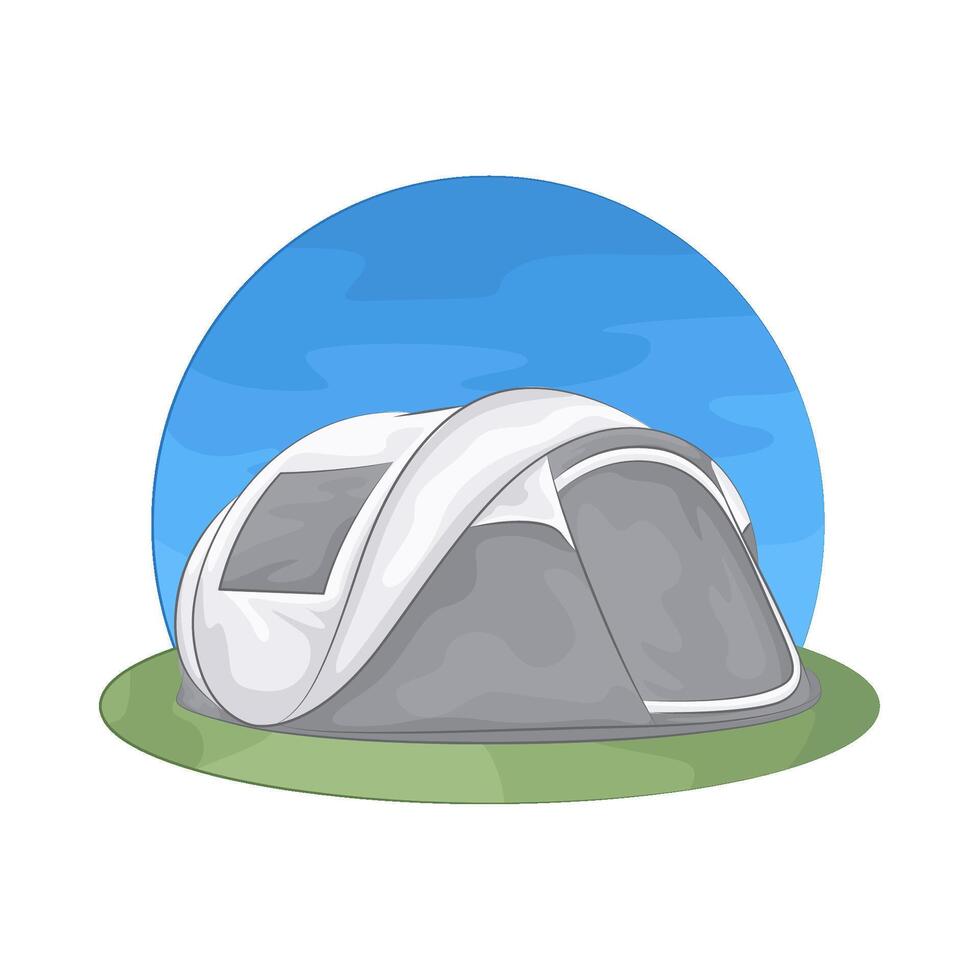 Illustration of camping tent vector