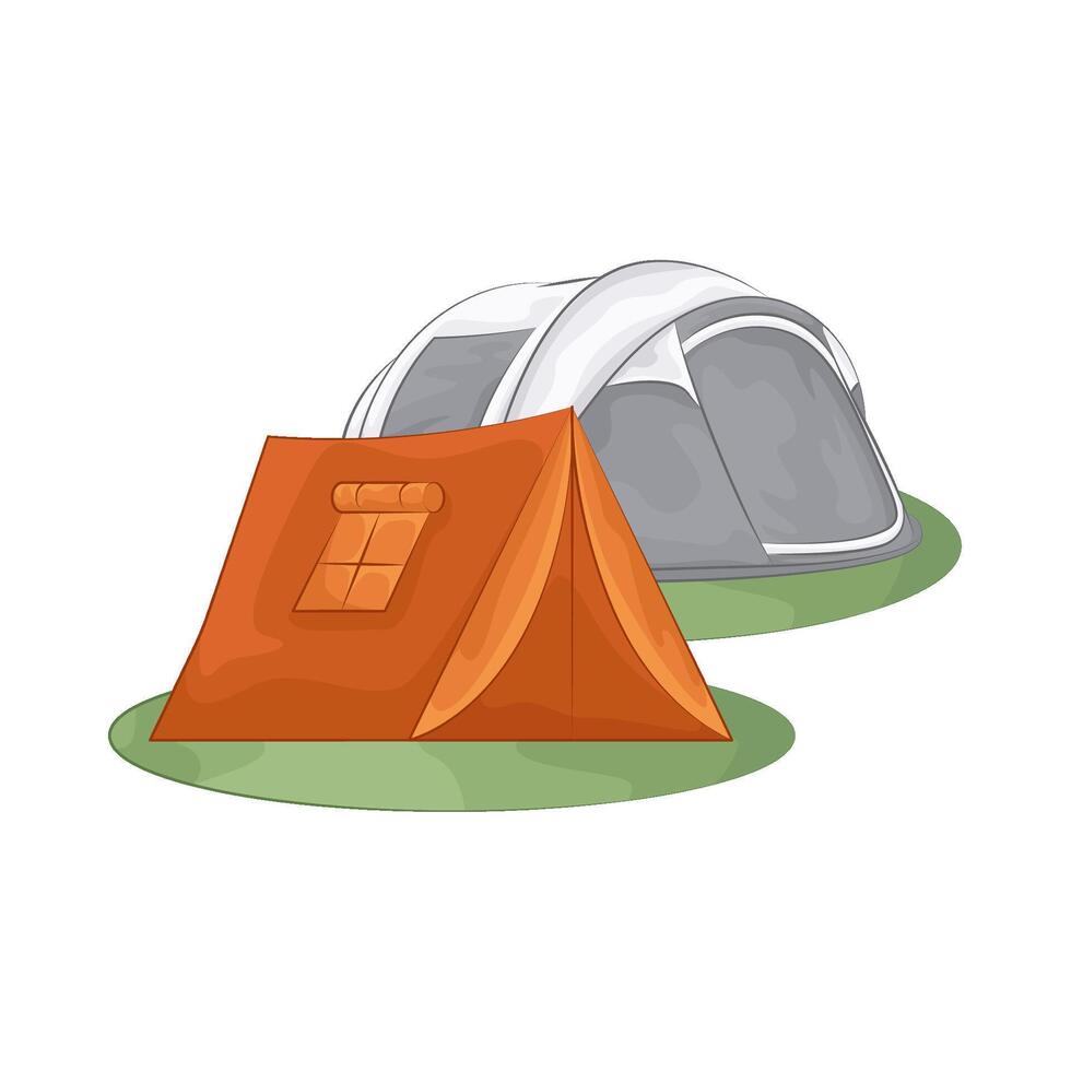 Illustration of camping tent vector
