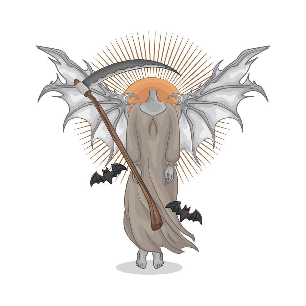 Illustration of headless ghost vector