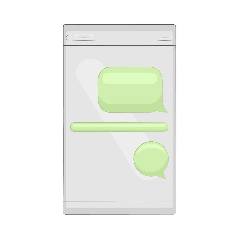 Illustration of chat box vector