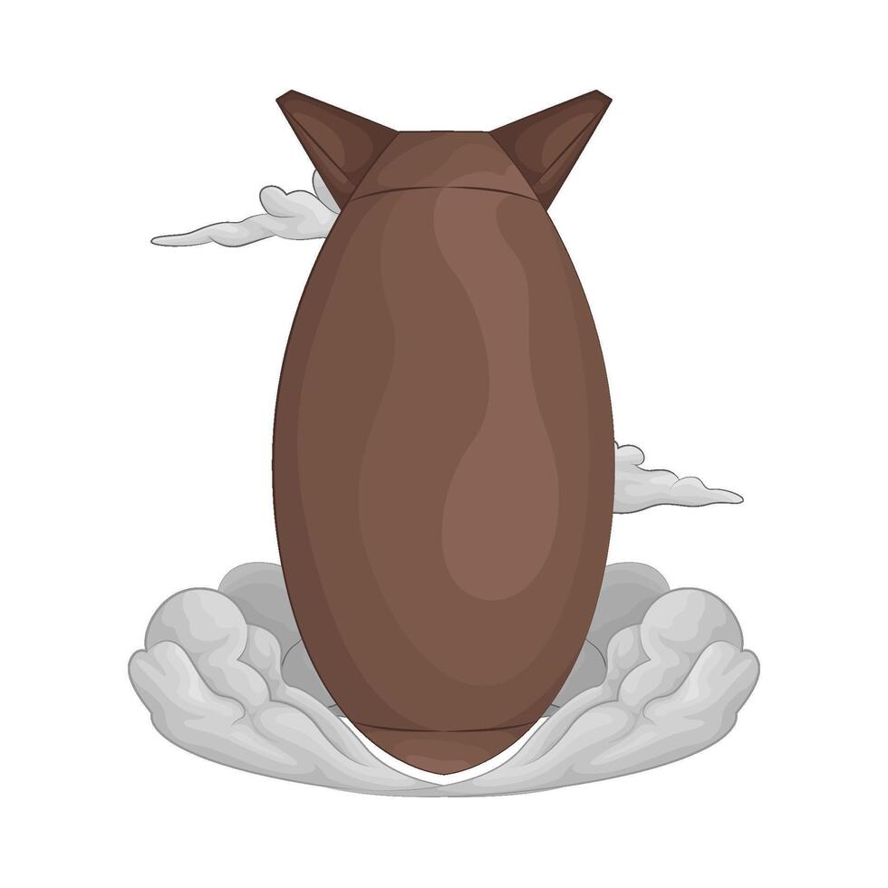 Illustration of nuclear bomb vector