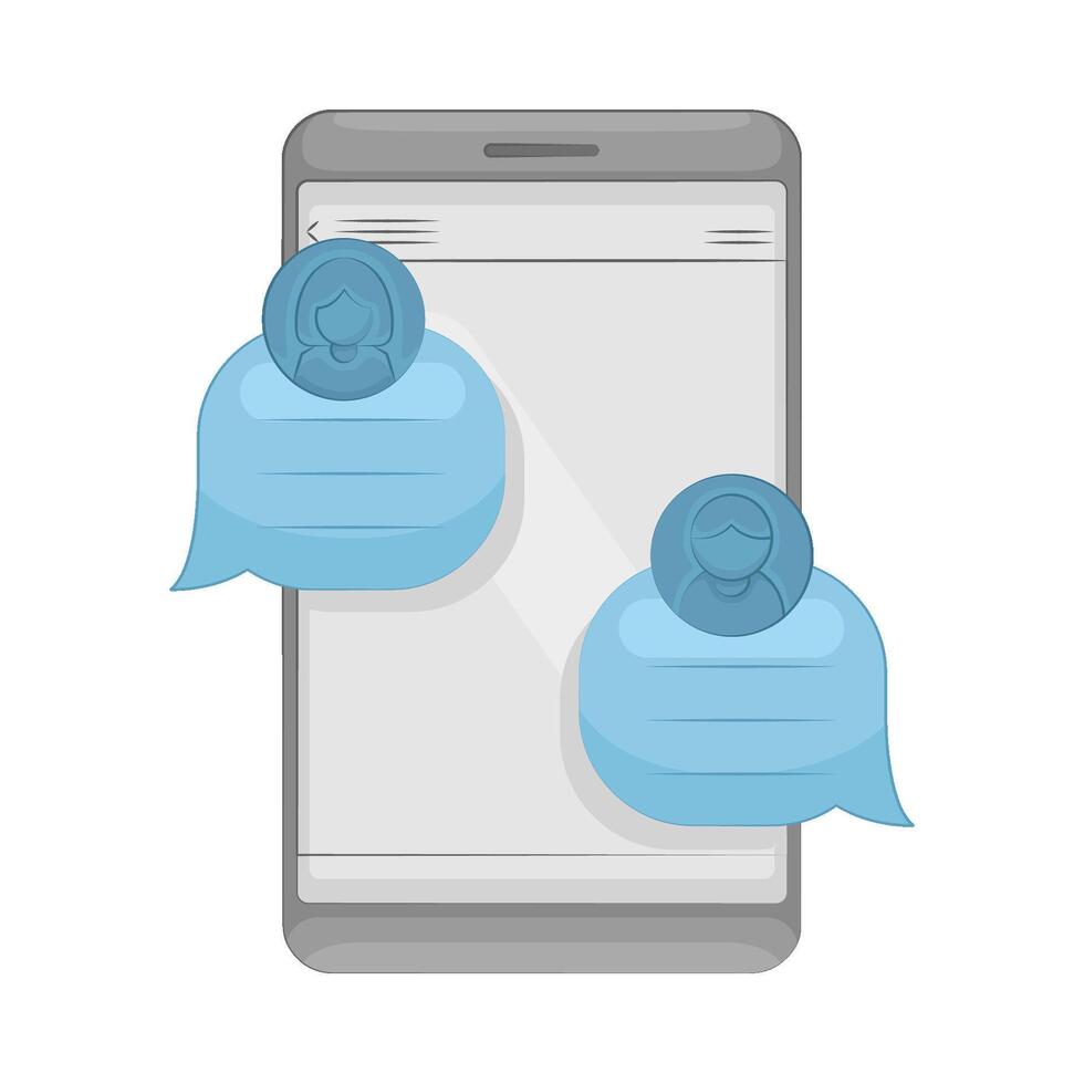 Illustration of chat box vector