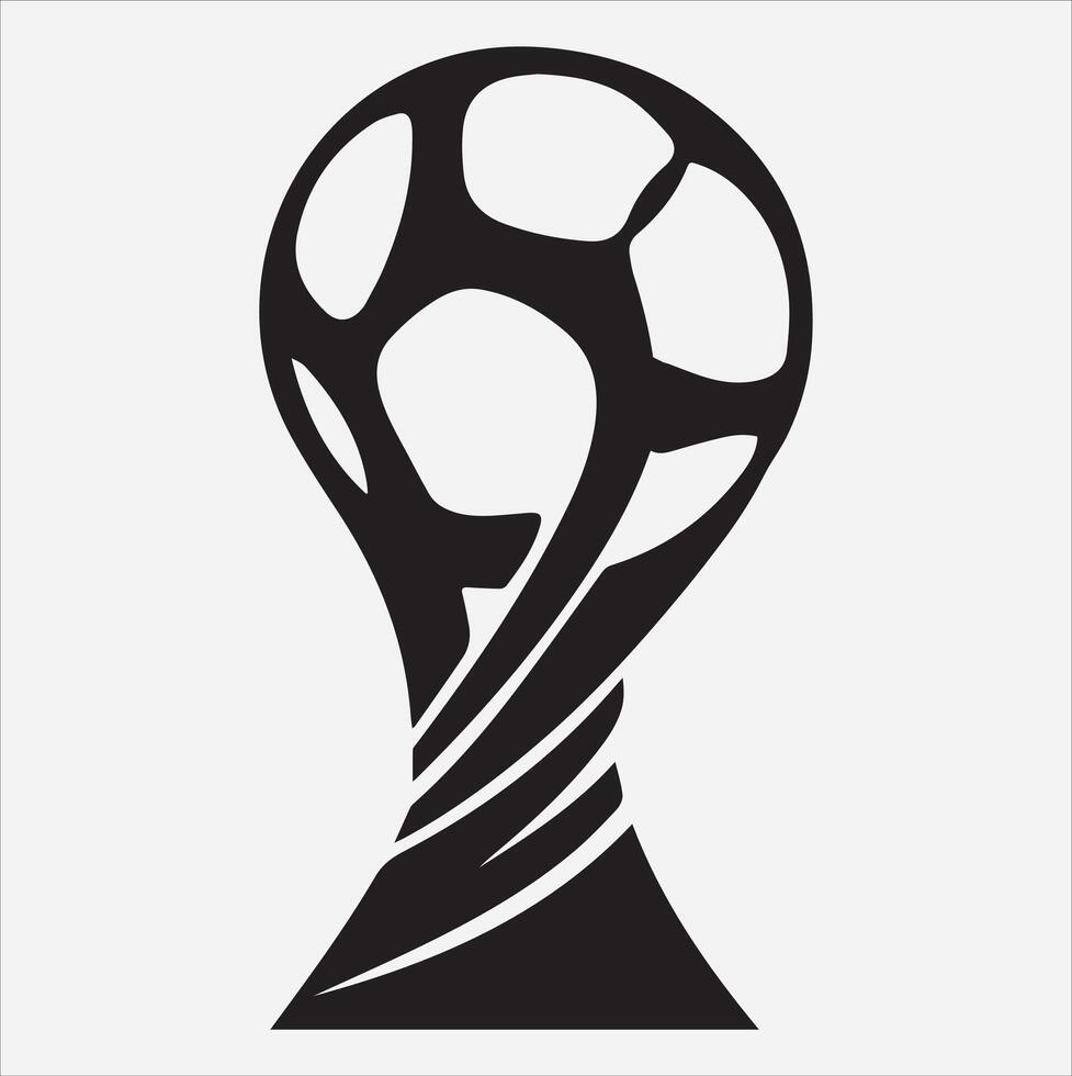 Championship Trophy Logo illustration on White Background vector