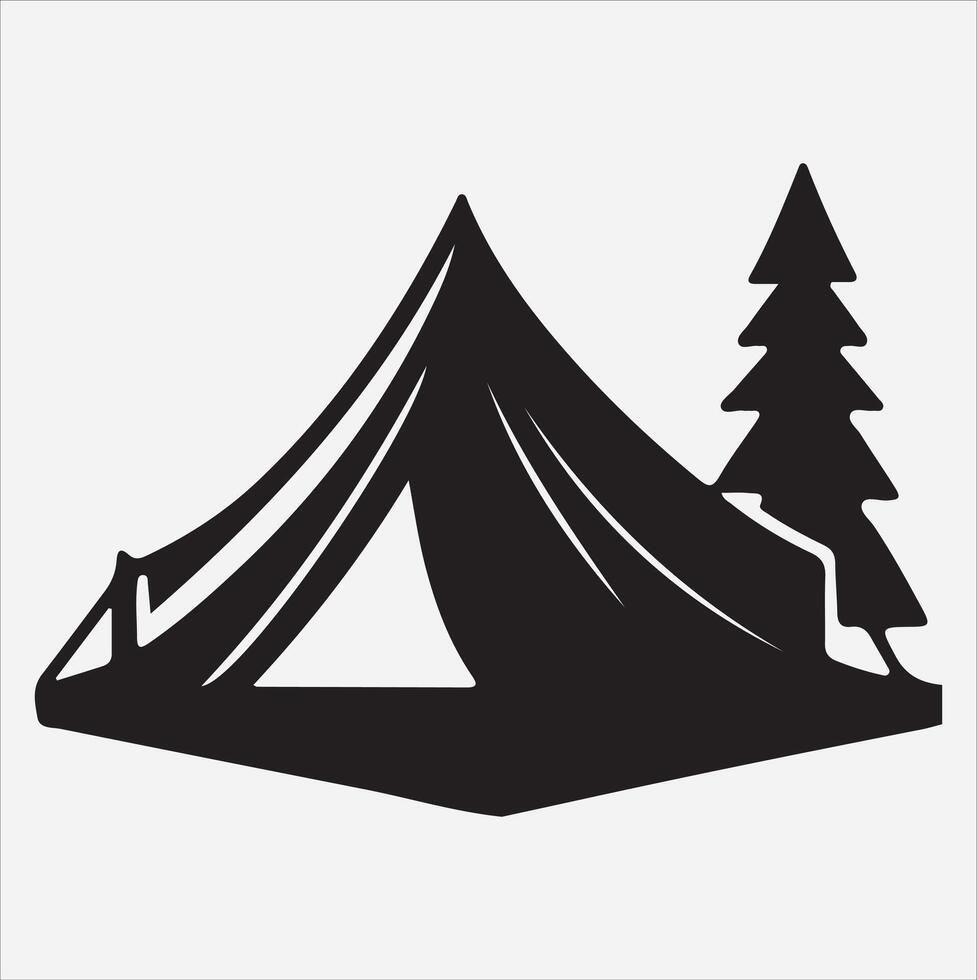 silhouette illustration on White Background vector