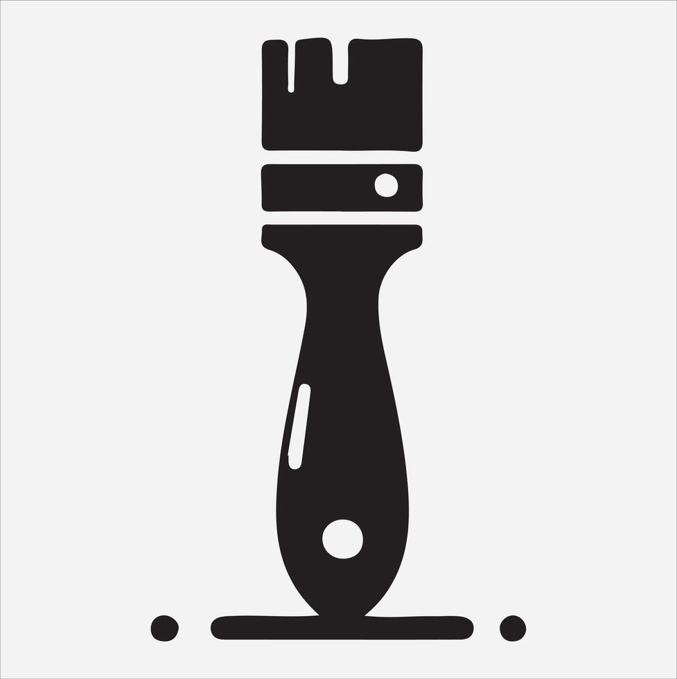 Paint roller icon illustration on White Background vector