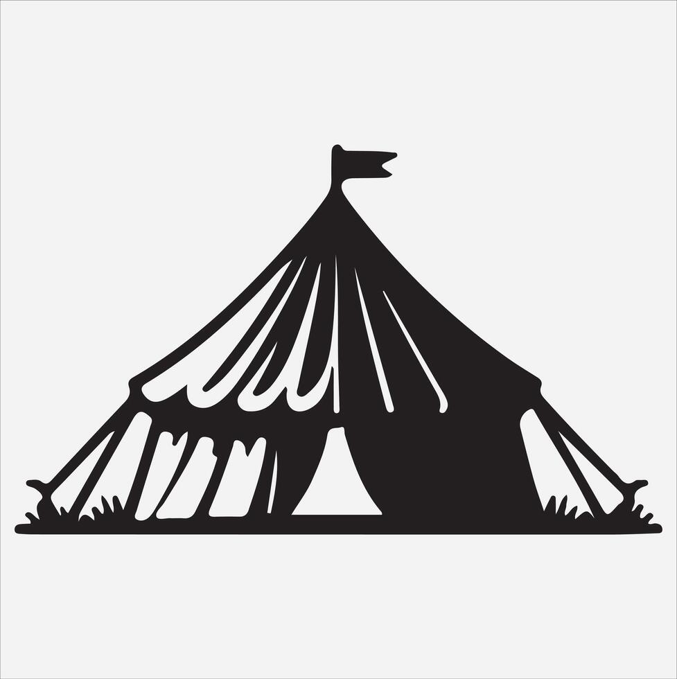 silhouette illustration on White Background vector