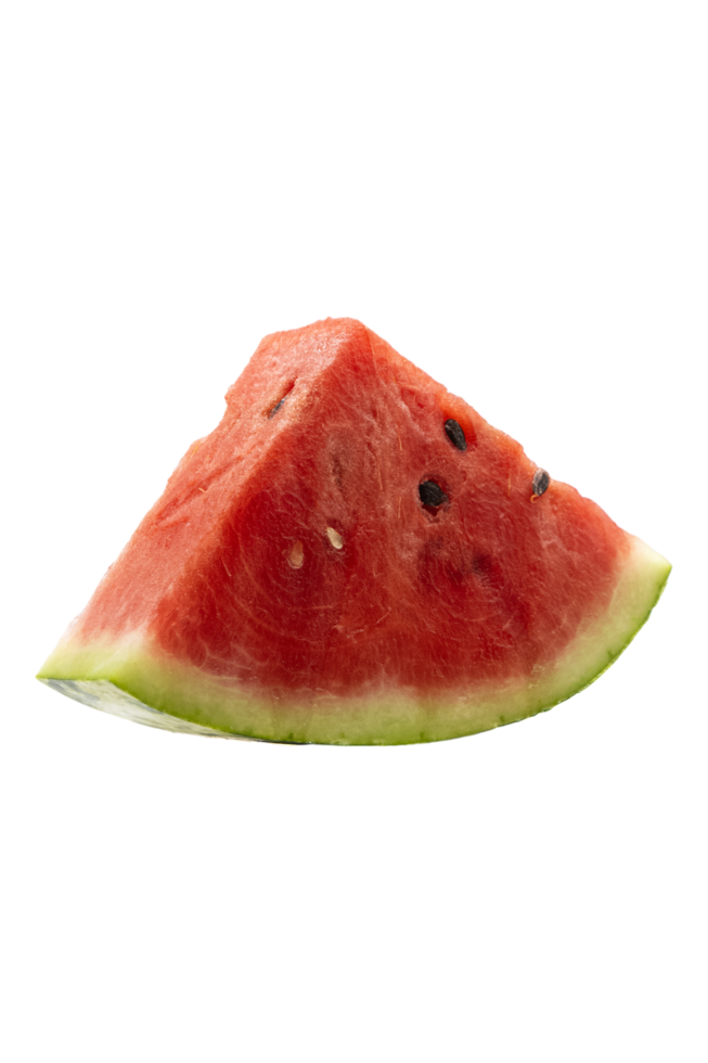 slice of watermelon on transparent background png
