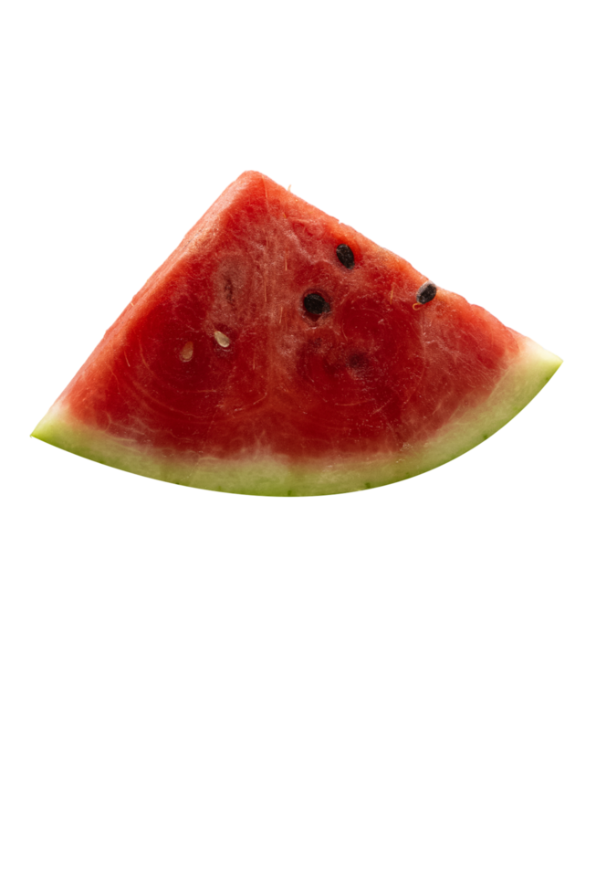slice of watermelon on transparent background png