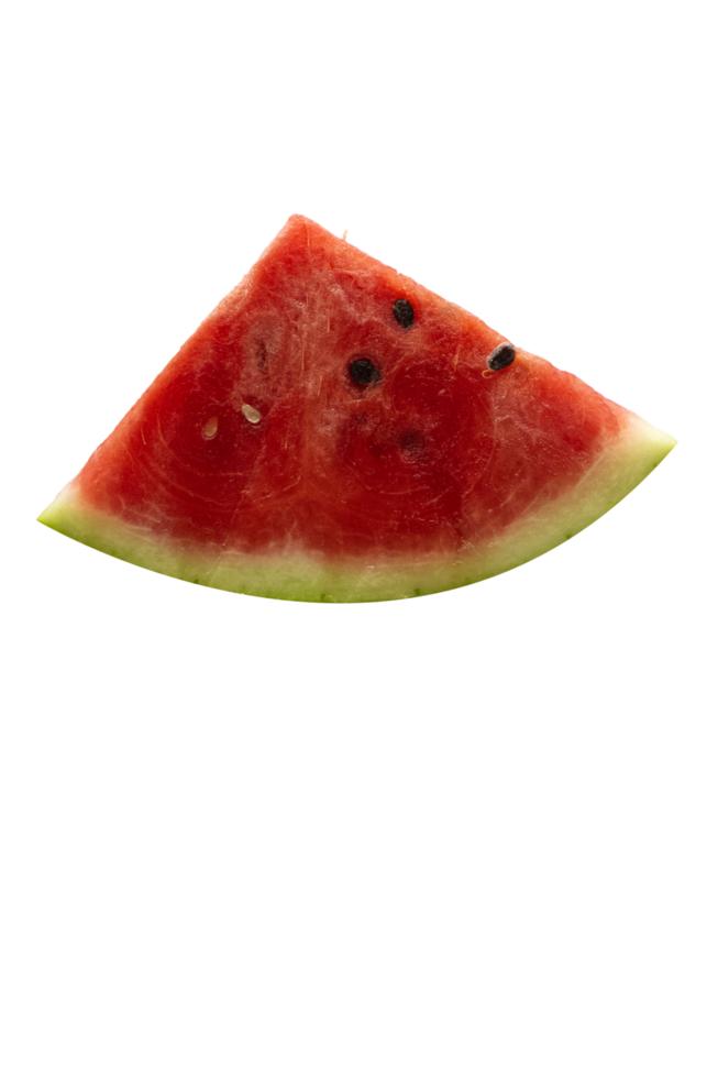 slice of watermelon on transparent background png