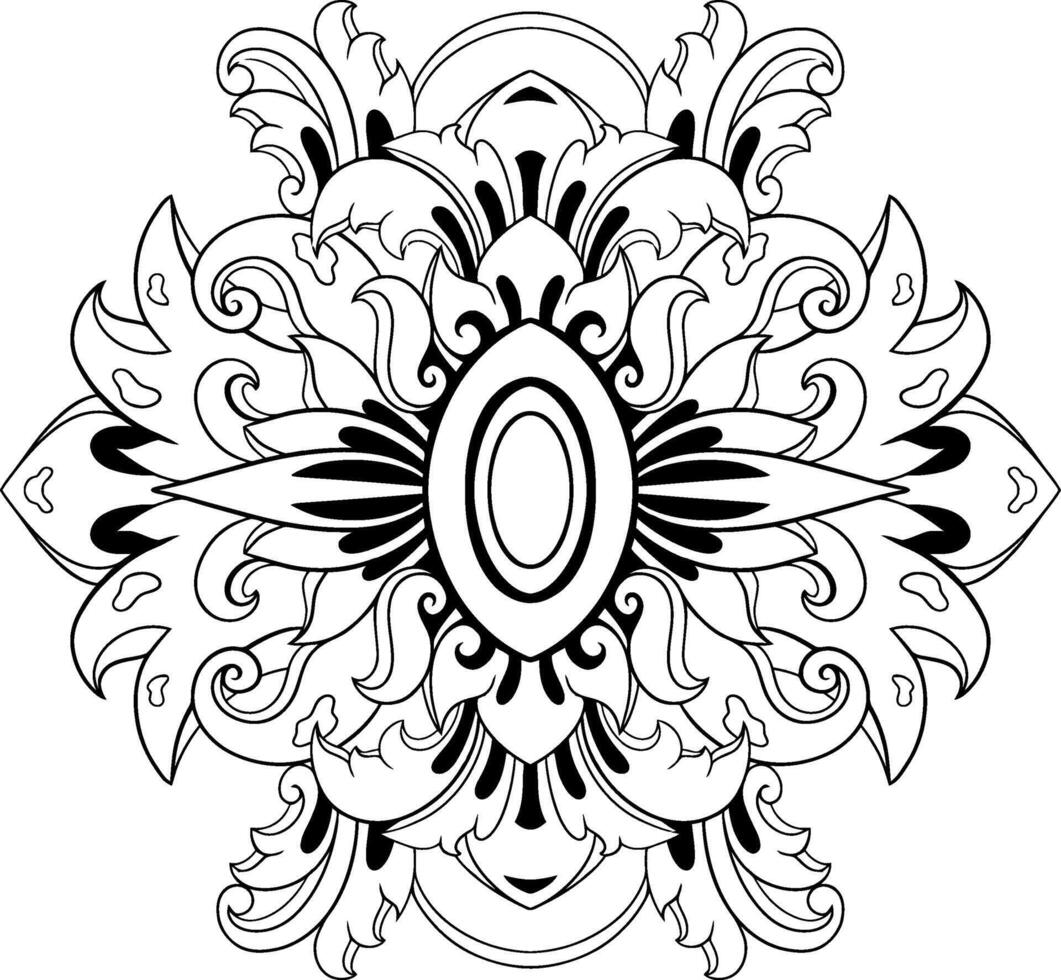 Line art Ornament Classic Style Illustration vector