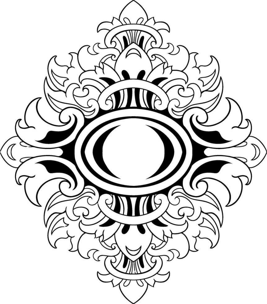 Line art Ornament Classic Style Illustration vector