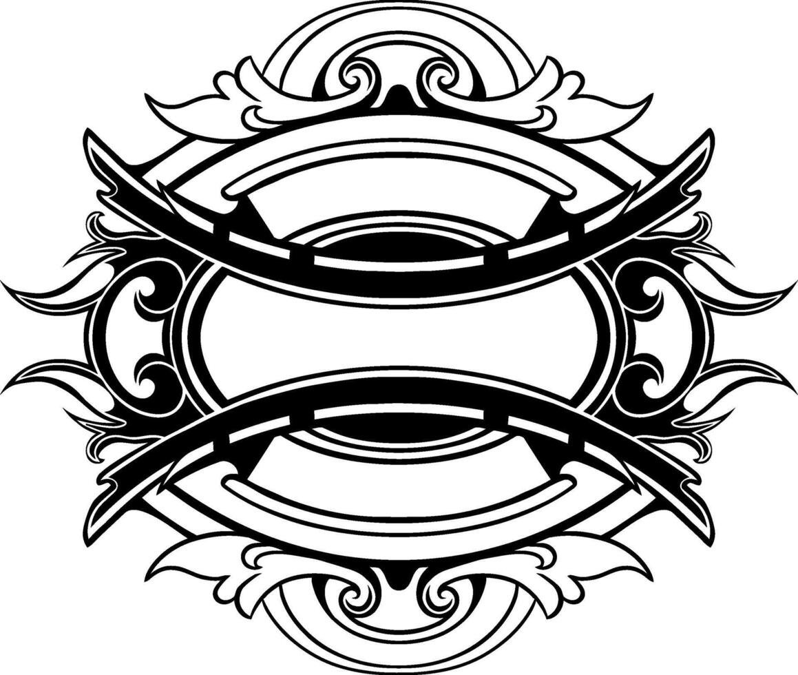 Line art Ornament Classic Style Illustration vector