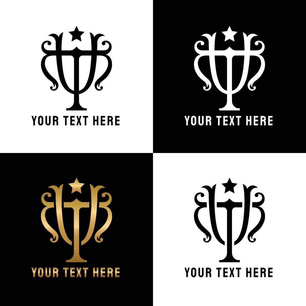 U and T letter logo vector