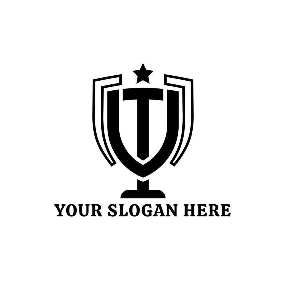 U and T letter logo vector