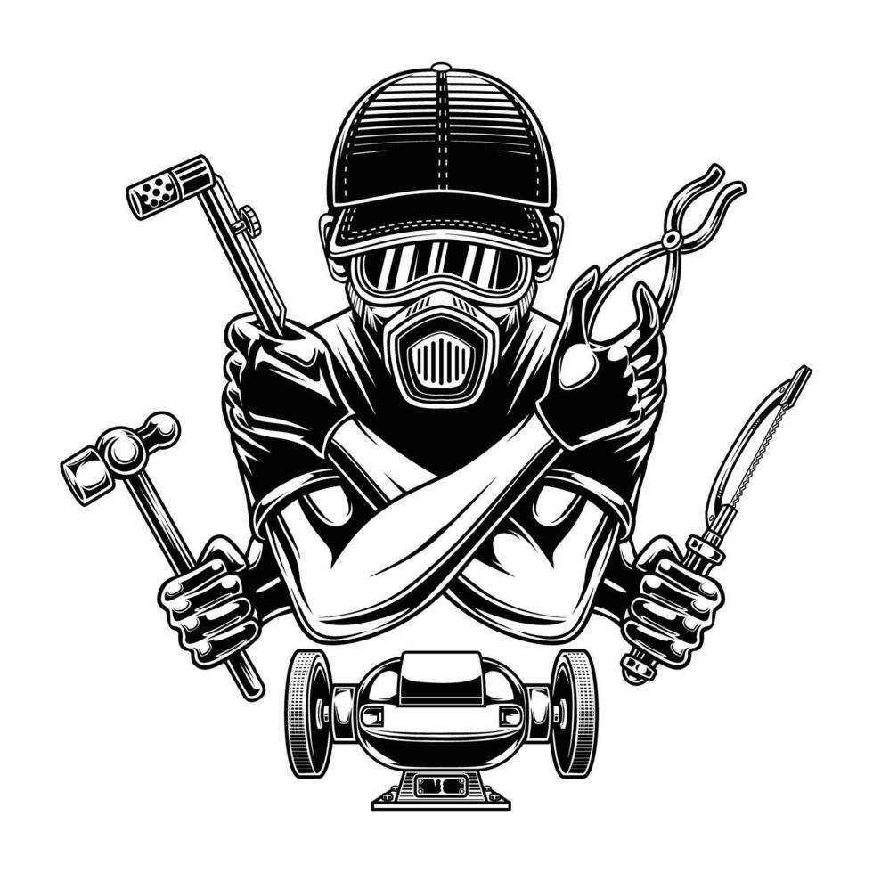 Metal Crafter illustration vector