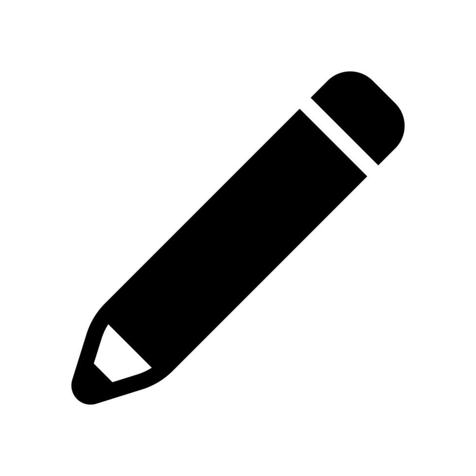 Pencil icon isolated on white background. vector