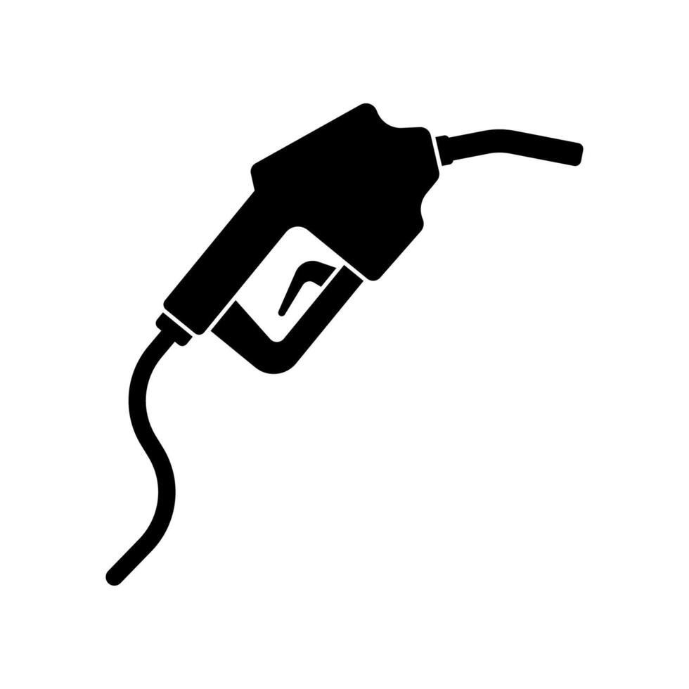 Fuel pump nozzle icon isolated on white background. vector