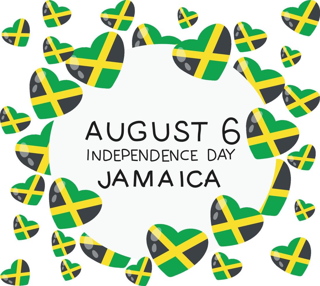 Independence day jamaica vector