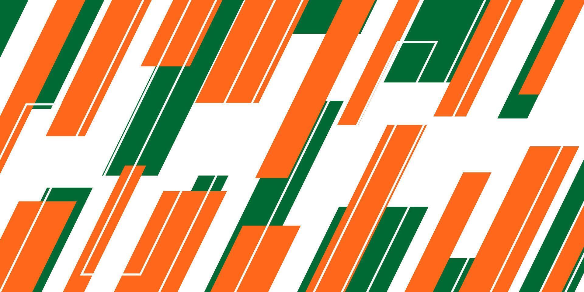 Indian abstract background of saffron, white and green colors. template design for banner, poster, web, social media. vector