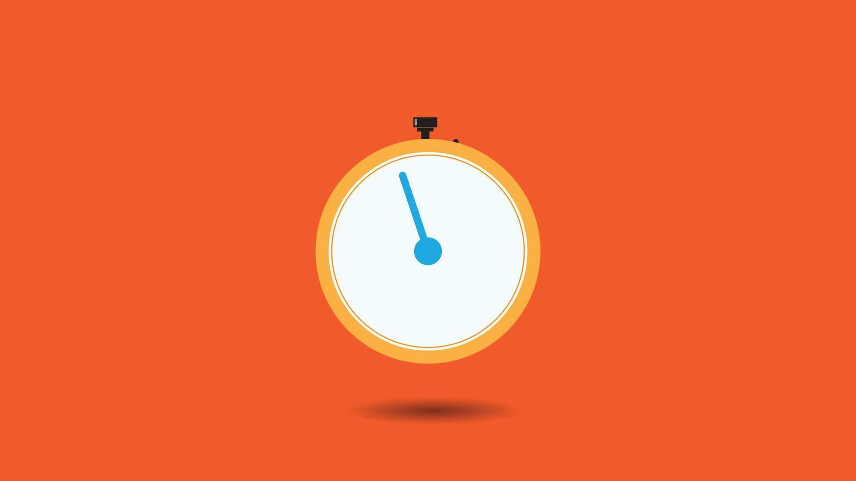 The stopwatch design is suitable for editing materials vector