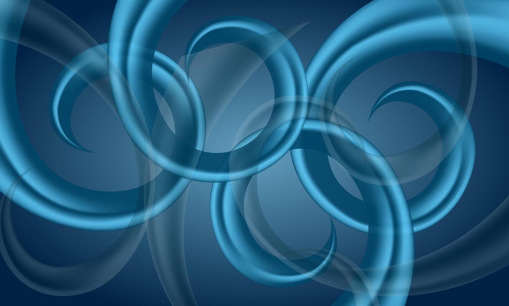 Fluid wave pattern on blue background. vector