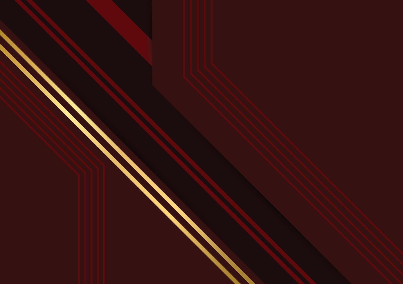 Red line gold modern style pattern background vector