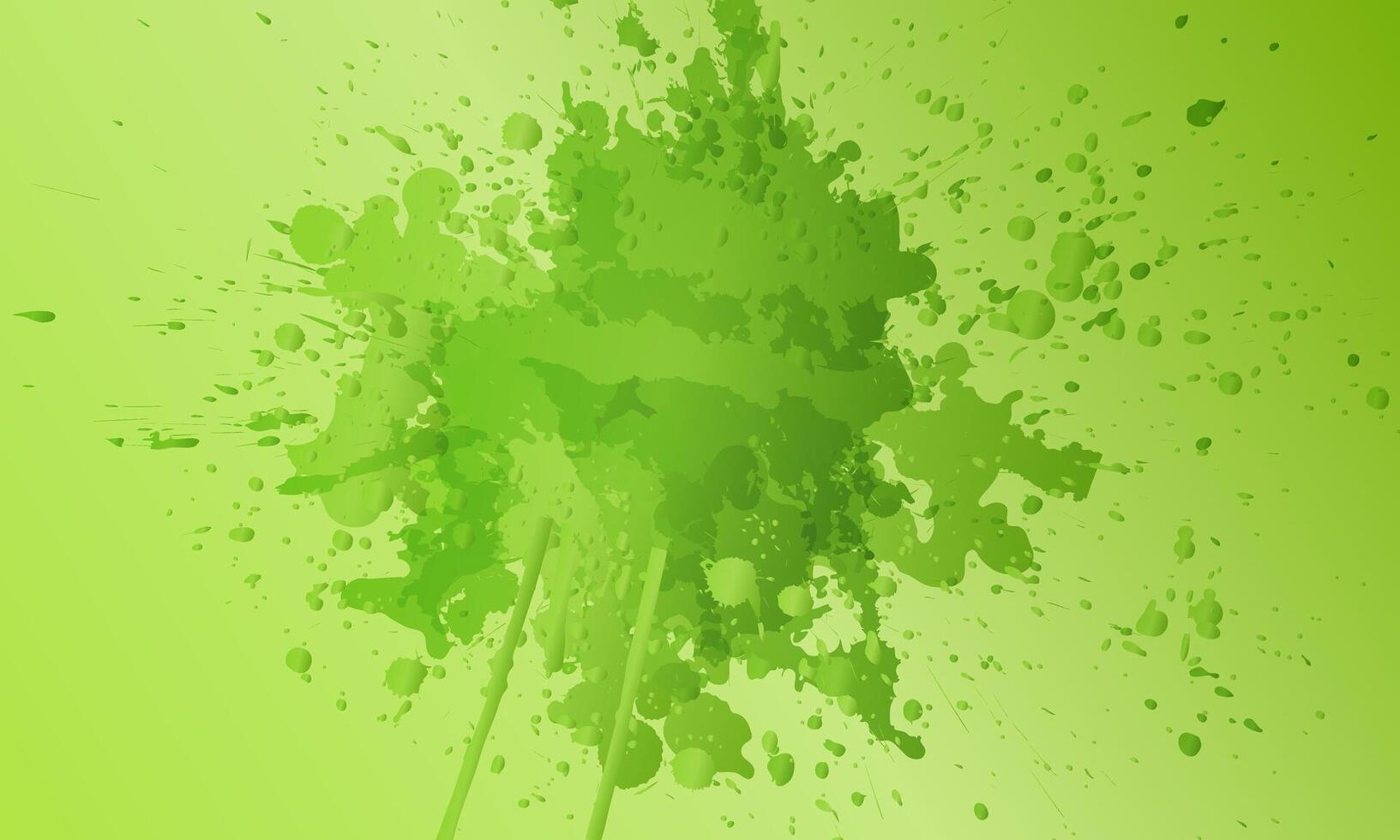 abstract green watercolor water splash. Ink paint brush stain. vector
