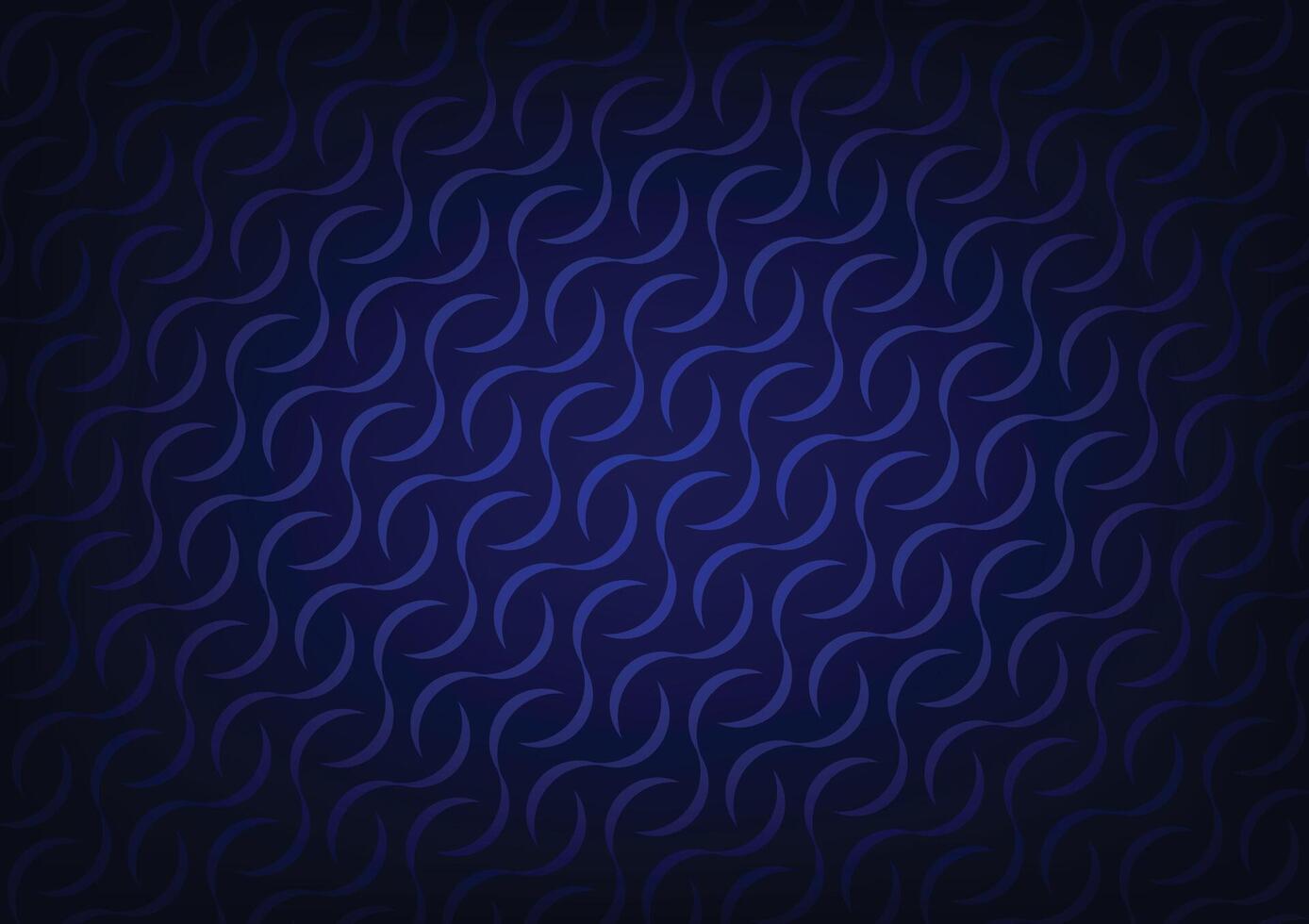 Abstract blue wave decoration pattern dark background vector