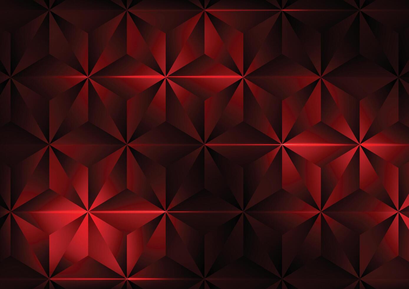 Geometric red pattern triangle decoration background vector