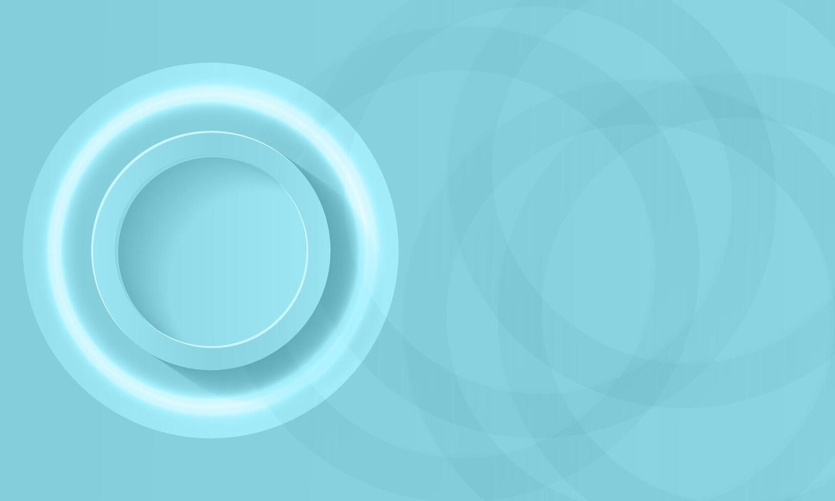 Green gradient background. Abstract circle papercut smooth color composition. vector