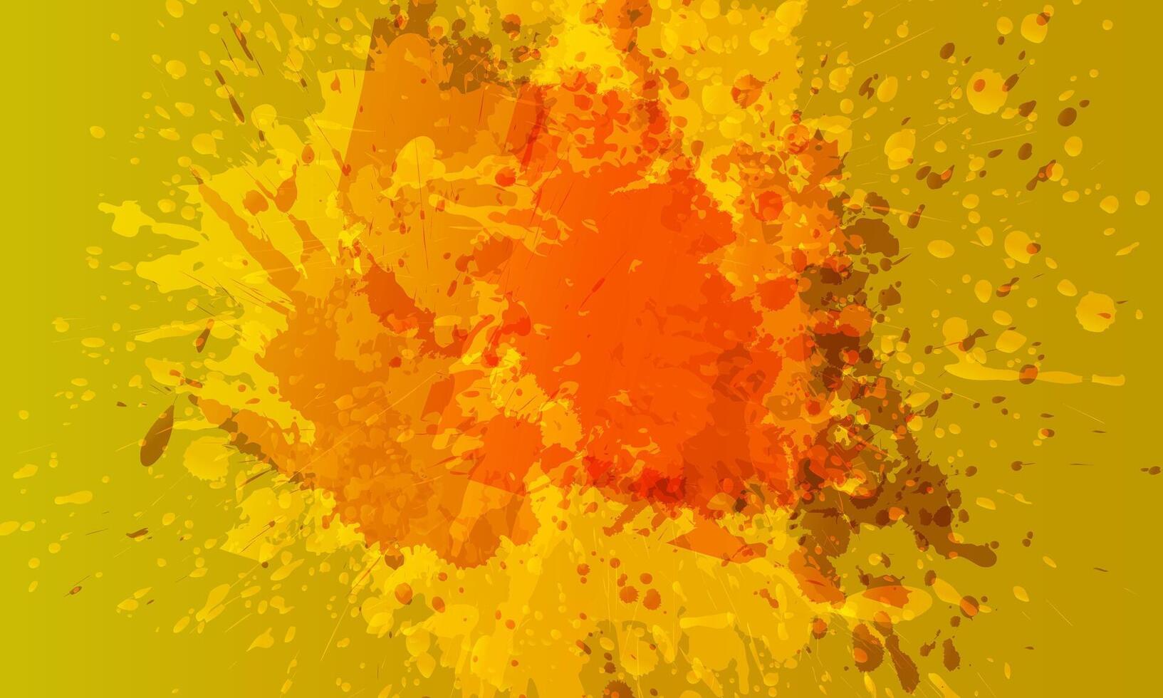 Bright colorful watercolor splash splatter stain brush. vector