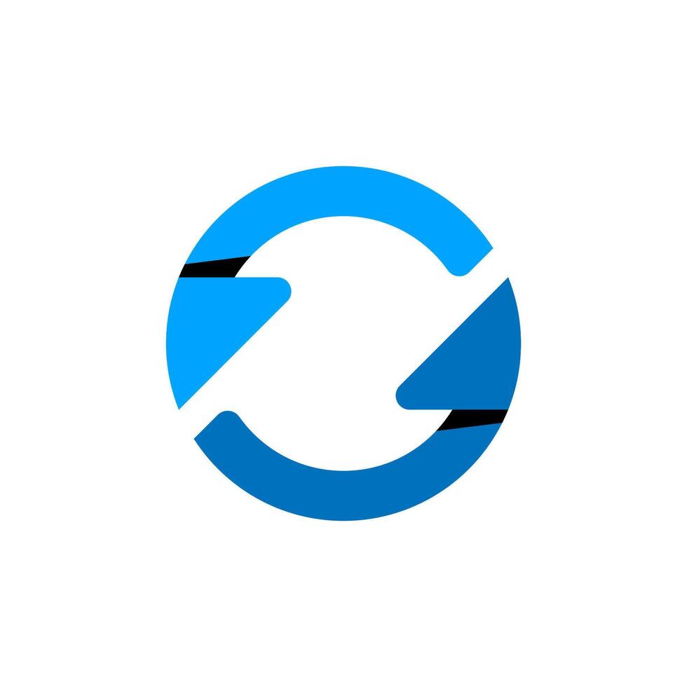 rotating arrow concept illustration flat design icon vector