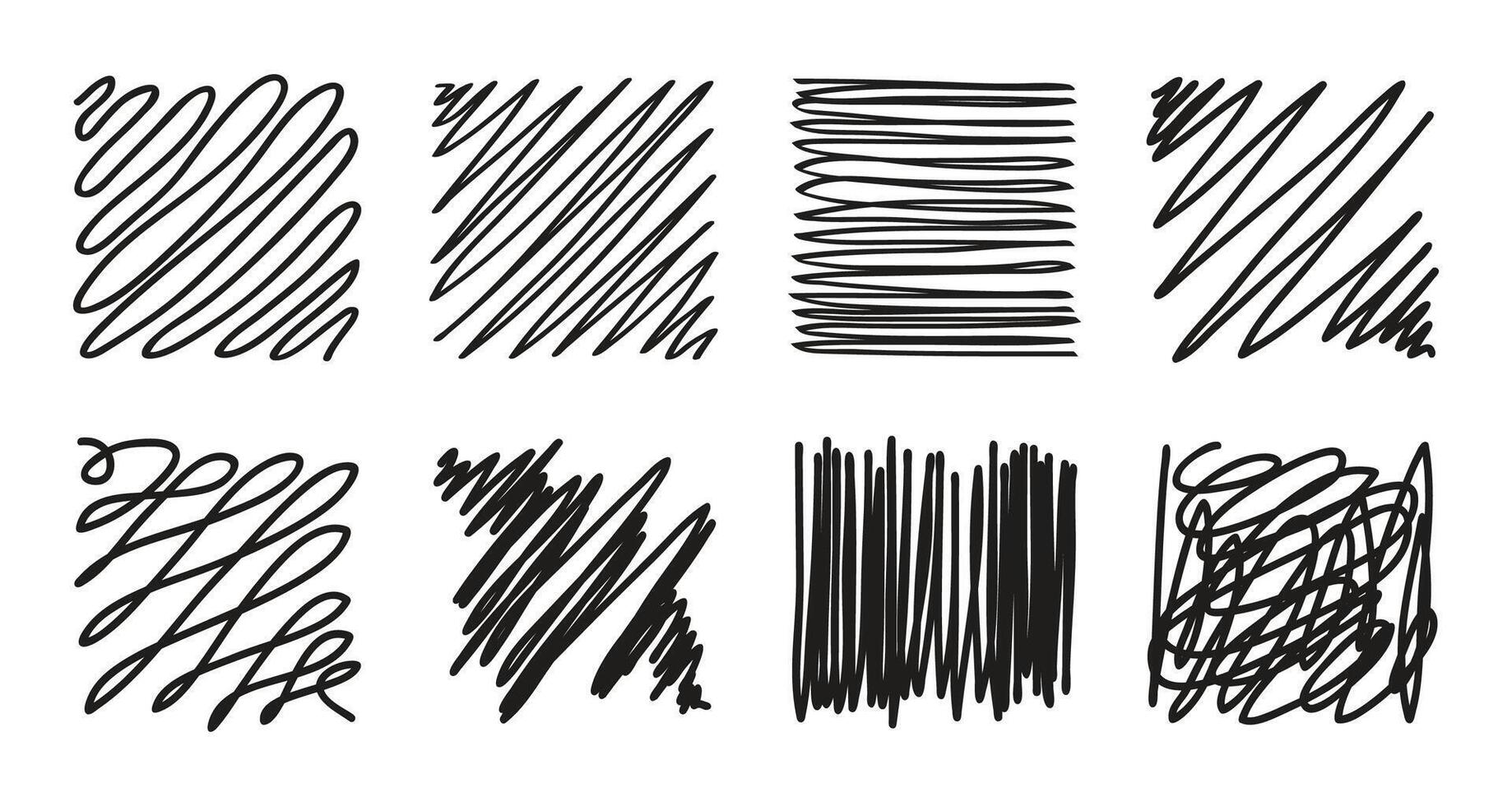 Sketch texture scribble collection. Hand drawn line pen hatching, doodle chalk sketchy clip art, freehand scribble line texture. vector