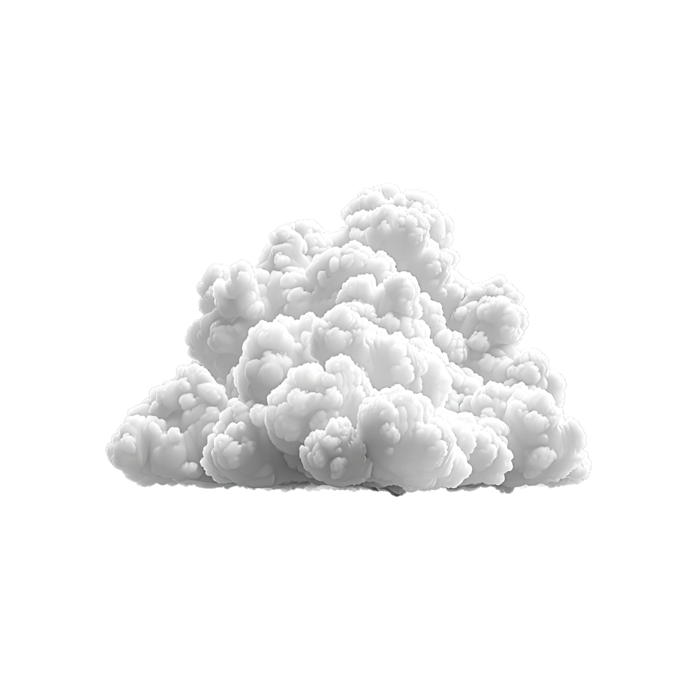 Minimalistic White Cloud Icon Symbolizing Simplicity and Clarity png