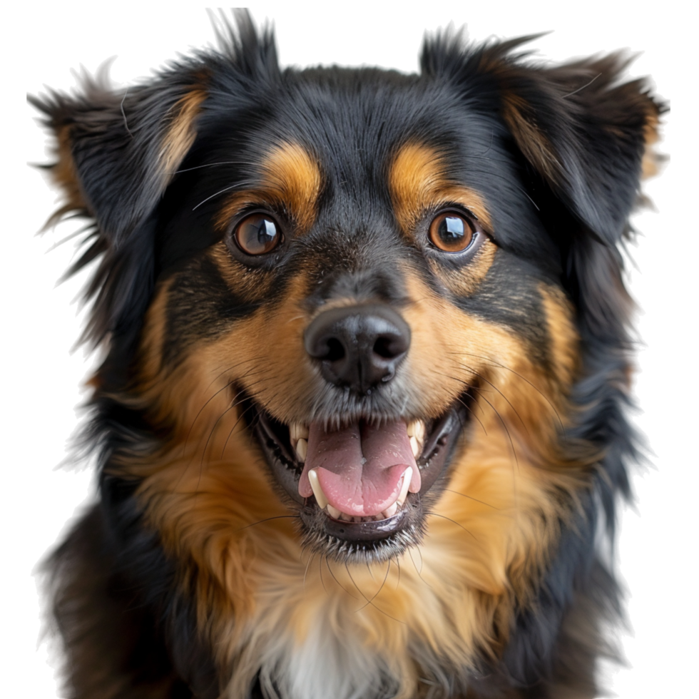 Happy Dog Wagging Its Tail with Joyful Expression png