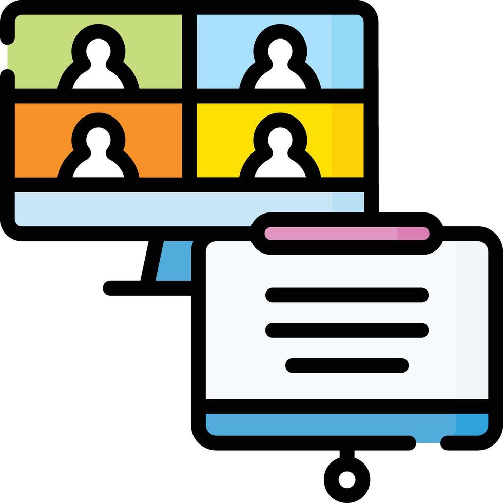 presentation illustration design vector