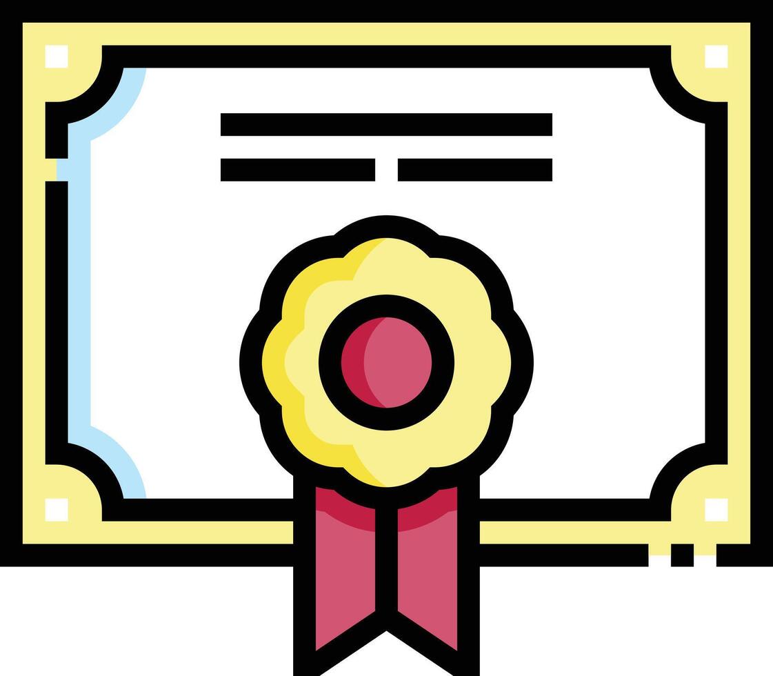 certificate illustration design vector