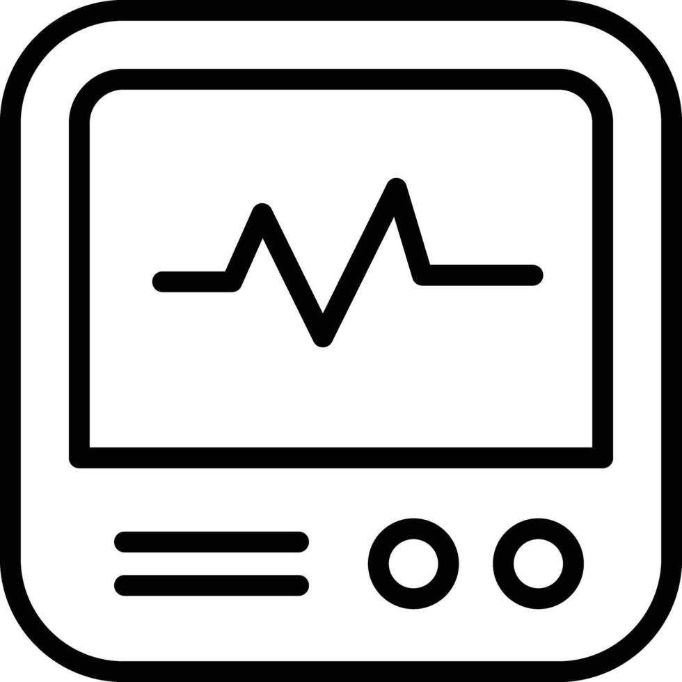 ECG monitor illustration design vector