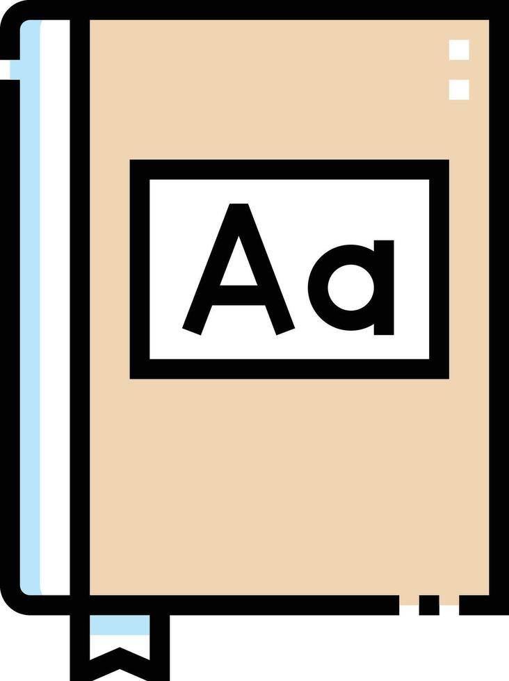 dictionary illustration design vector