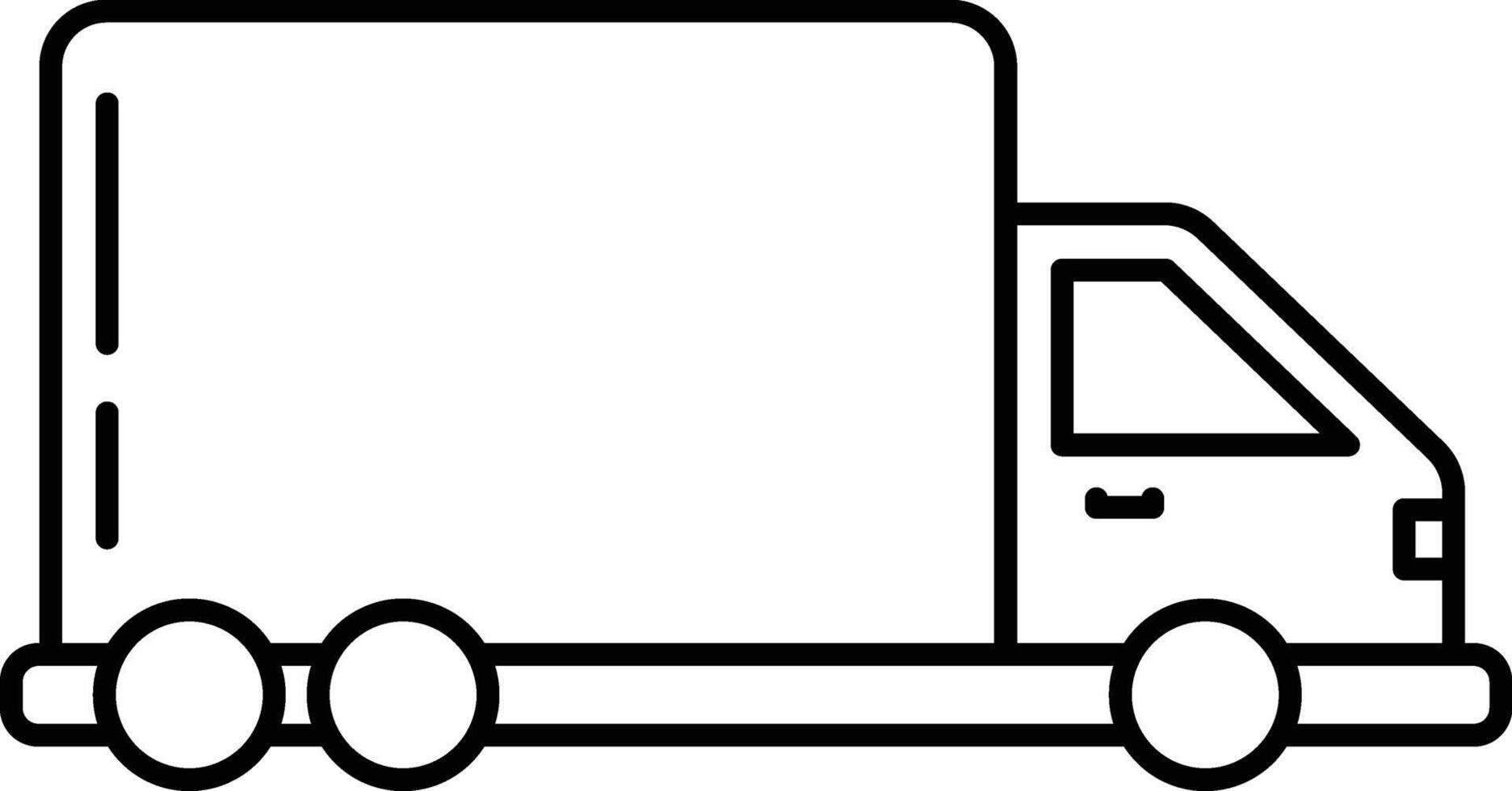 a black and white image of a truck vector