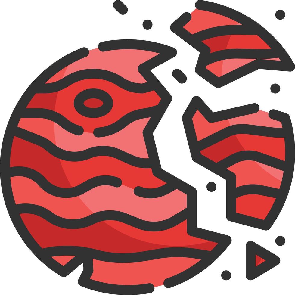 destroyed illustration design vector