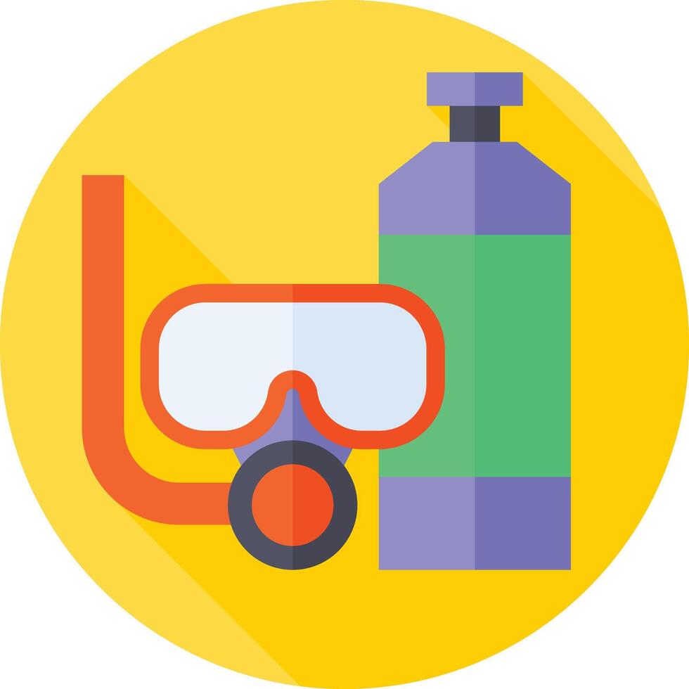 diving illustration design vector